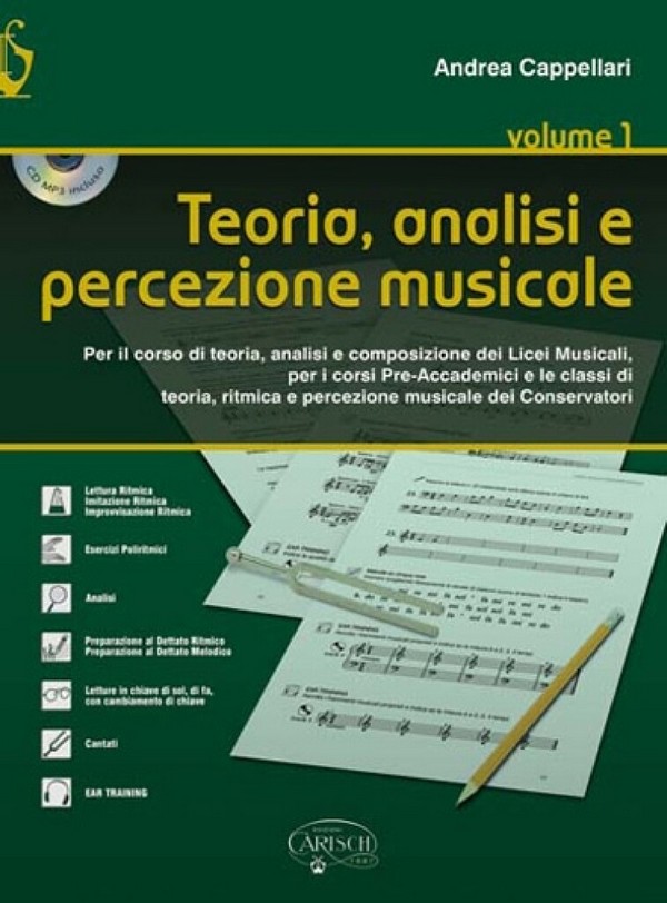 Andrea Cappellari, Teoria, Analisi e Percezione Musicale Vol.1  Klavier  Buch + CD