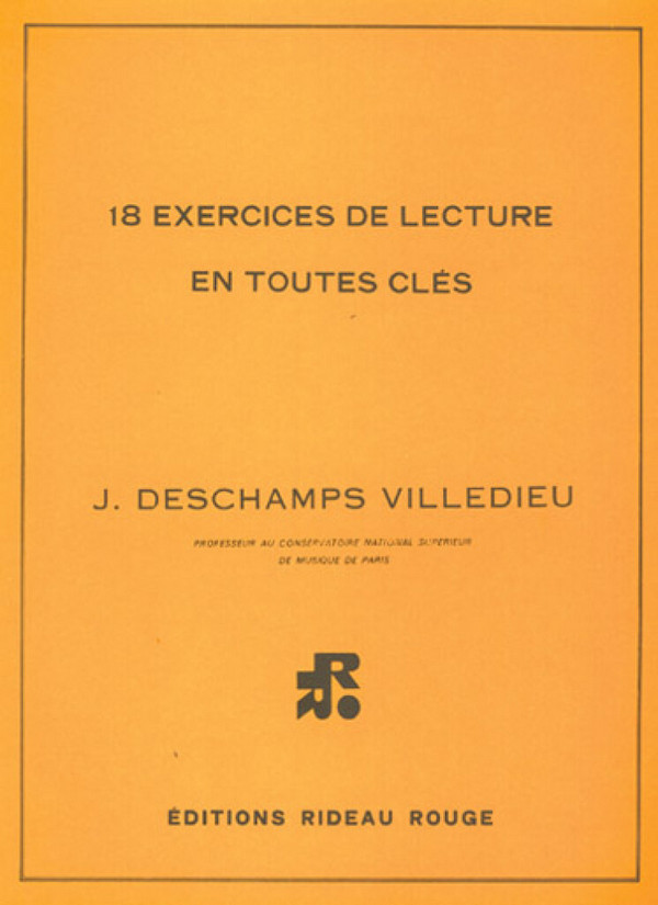 18 Exercices de Lecture en toutes Clés  Solfege  Buch
