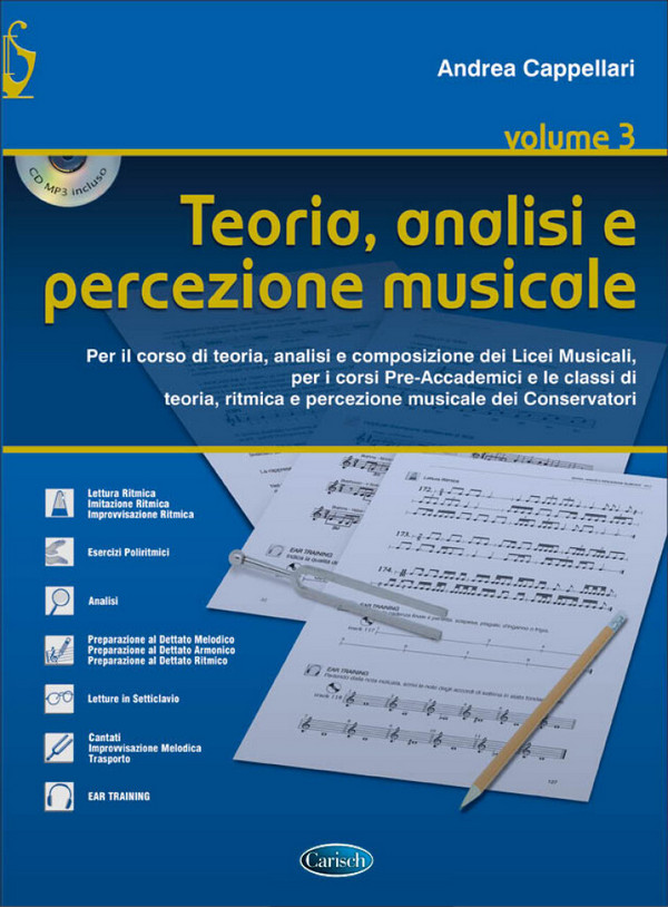 Andrea Cappellari, Teoria, Analisi E Percezione Musicale Vol.3    Buch + CD