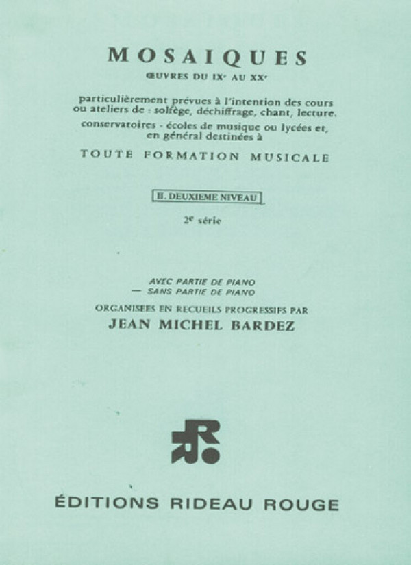 Jean-Michel Bardez, Mosaïques 2ème Niveau - 2ère Série&nbsp;&nbsp;Alle Instrumente&nbsp;&nbsp;Buch