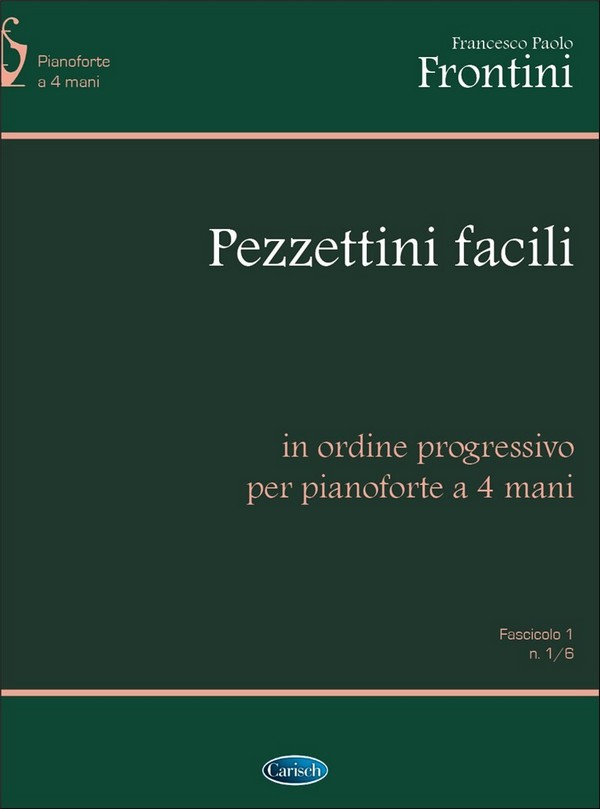 Pezzettini facili vol.1 per pianoforte&nbsp;&nbsp;a 4 mani,  partitura&nbsp;&nbsp;