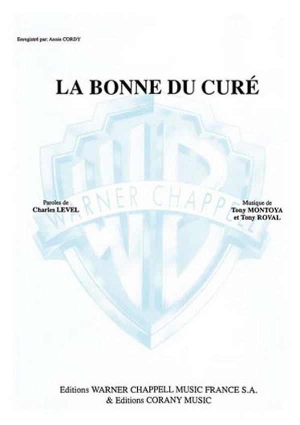 Cordy Annie, La Bonne du Curé&nbsp;&nbsp;Vocal and Piano&nbsp;&nbsp;Buch