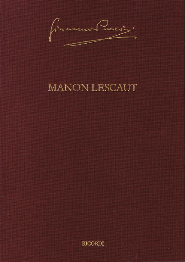 Collected Works vol.1  Manon Lescaut  score (Hardcover im Schuber)