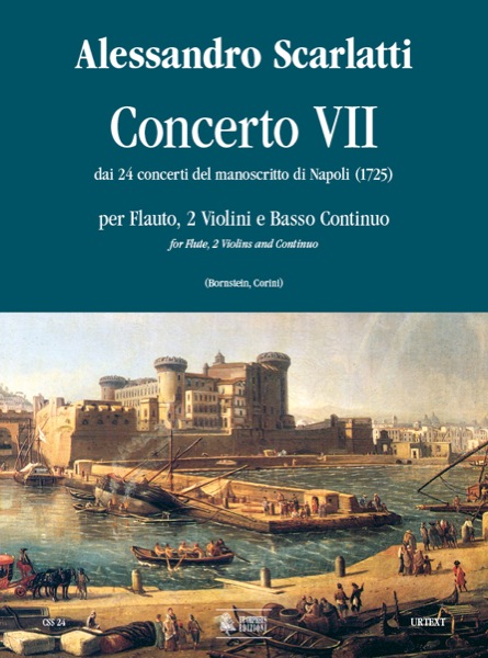 Concerto no.7  per flauto, 2 violini e bc (cello)  parts