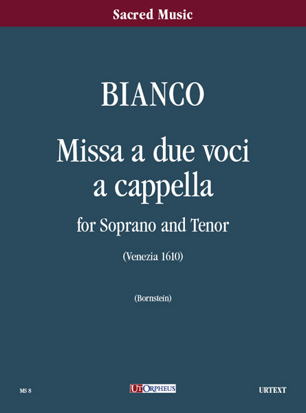 Missa a 2 voci a cappella&nbsp;&nbsp;partitura per soprano e tenore&nbsp;&nbsp;
