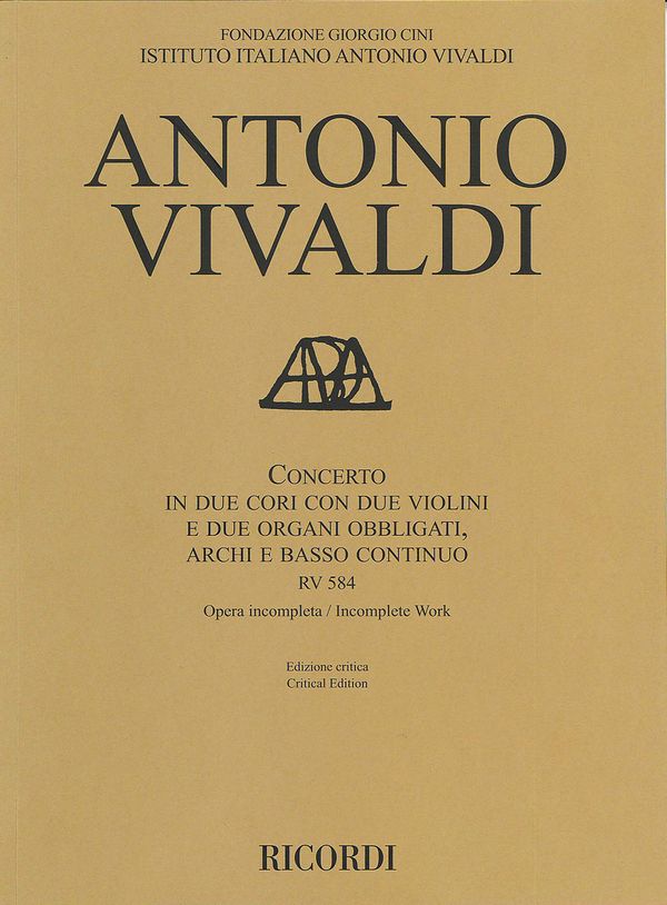 PR1435 Concerto RV584&nbsp;&nbsp;&nbsp;&nbsp;score