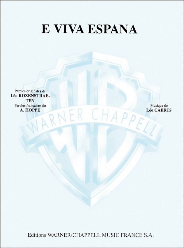 E Viva España&nbsp;&nbsp;Vocal and Piano&nbsp;&nbsp;Buch