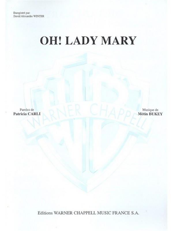 Oh Lady Mary&nbsp;&nbsp;Vocal and Piano&nbsp;&nbsp;Buch
