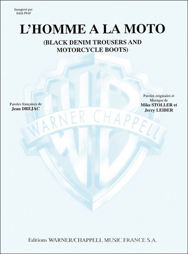 Edith Piaf, L'homme à la moto&nbsp;&nbsp;Vocal and Piano&nbsp;&nbsp;Buch