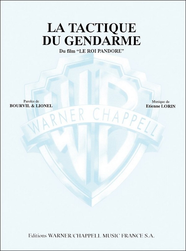 Bourvil, La Tactique Du Gendarme&nbsp;&nbsp;Vocal and Piano&nbsp;&nbsp;Buch