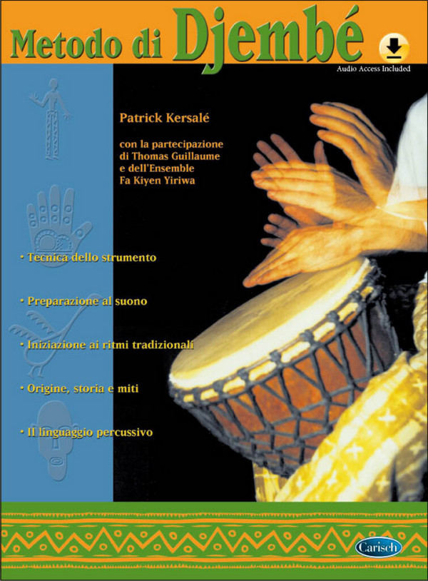 Patrick Kersalé_Thomas Guillame, Metodo Di Djembe&nbsp;&nbsp;Percussion&nbsp;&nbsp;Buch + CD