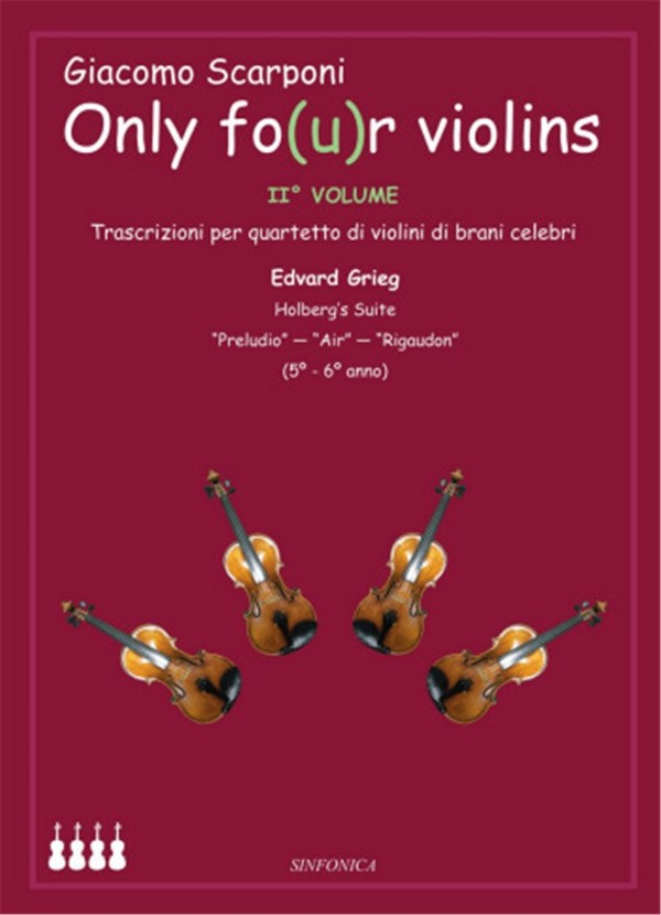 Giacomo Scarponi - Only fo(u)r Violins - Volume 2  String Quartet  set
