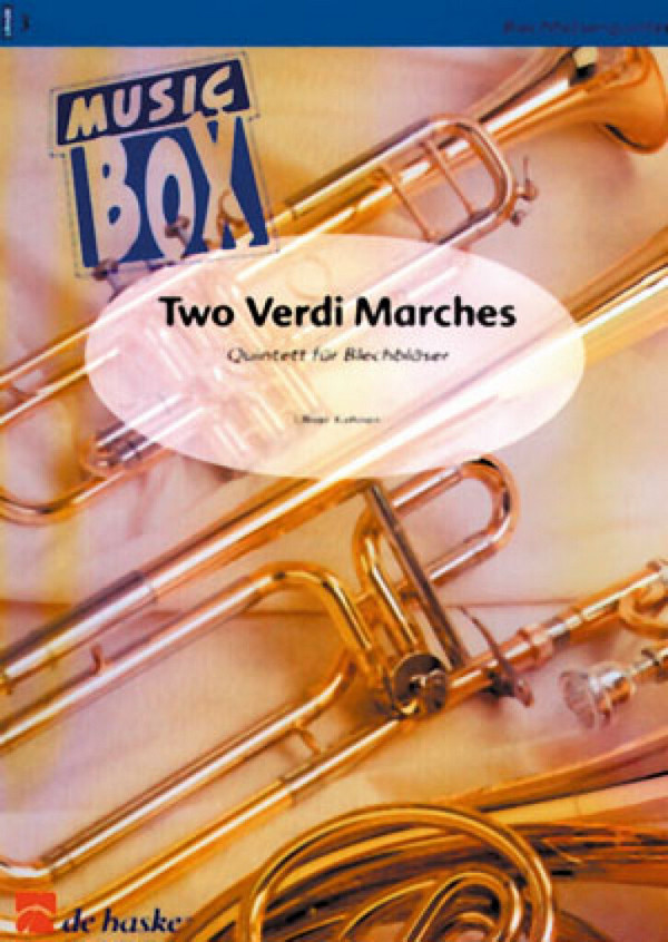 2 Verdi Marches für 2 Trompeten,  Horn, Posaune und Tuba  Partitur und Stimmen