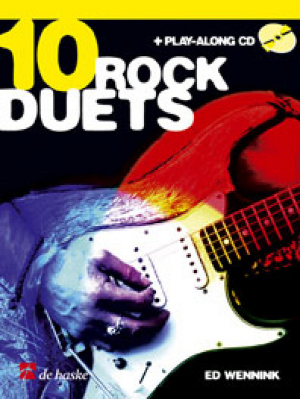 10 Rock Duets (+Playalong CD)&nbsp;&nbsp;für E-Gitarre mit opt. 3.Stimme&nbsp;&nbsp;für Rhythmusgitarre