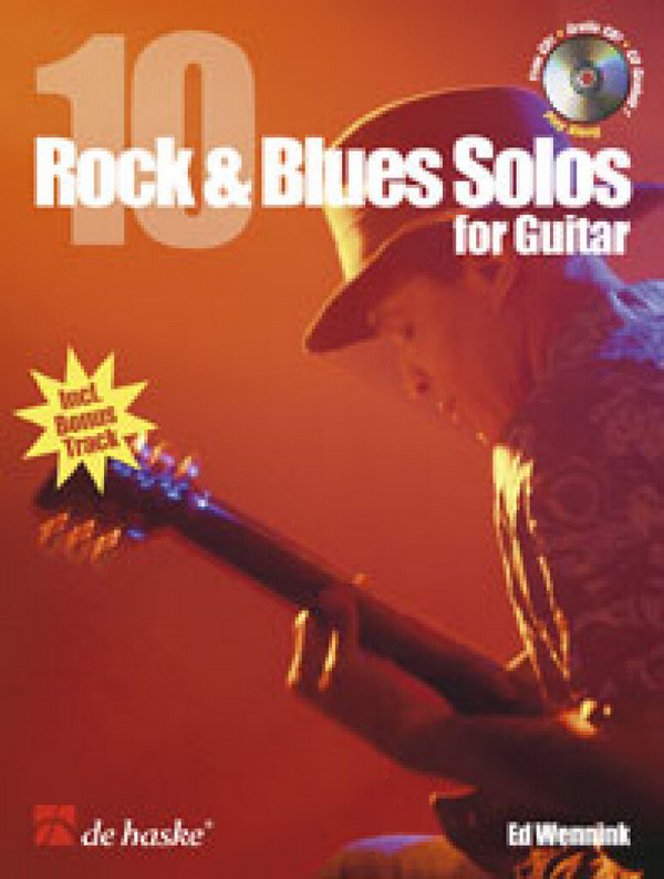 10 Rock and Blues Solos (+CD):  für Gitarre  mit opt. Stimmen für Rhythmusgruppe