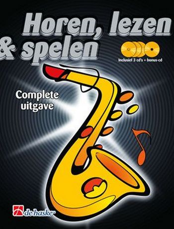 Horen lezen & spelen complete (+4 CD's)  voor altsaxofoon (nl)  