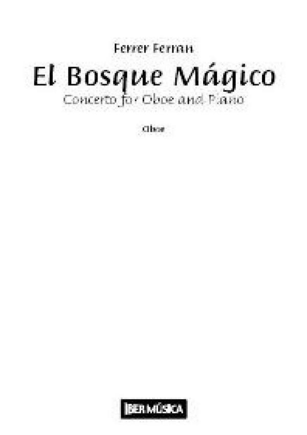 El bosque mágico&nbsp;&nbsp;for oboe and piano&nbsp;&nbsp;