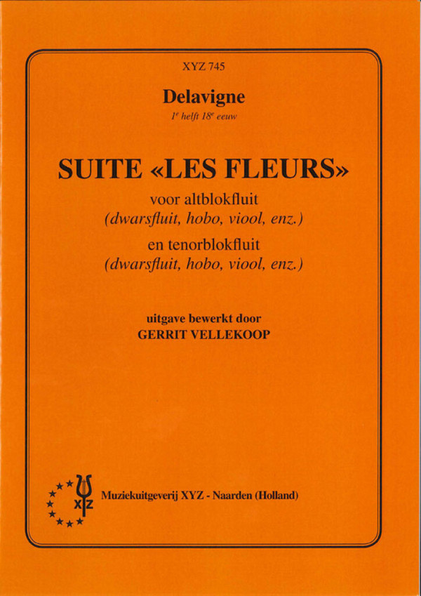 Suite Les fleurs  for treble and tenor recorders  Partitur