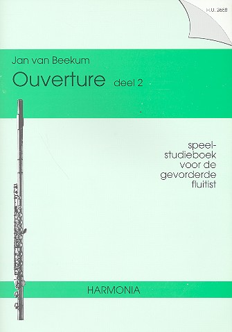 Ouverture vol.2 for flute  speel-studieboek voor de  gevorderde fluitist