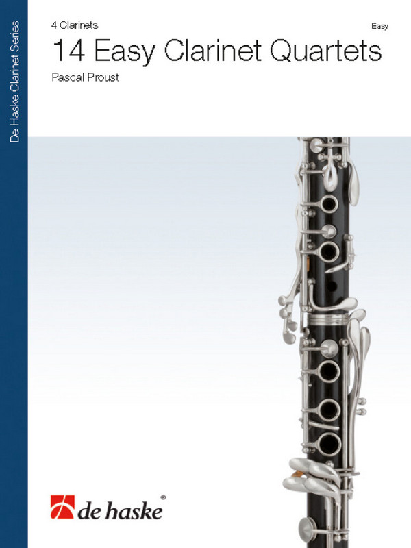 14 Easy Clarinet Quartets  for 4 clarinets  score and parts