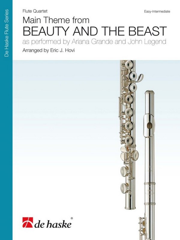 Beauty and the Beast - Main Theme:  for 4 flutes  score and parts