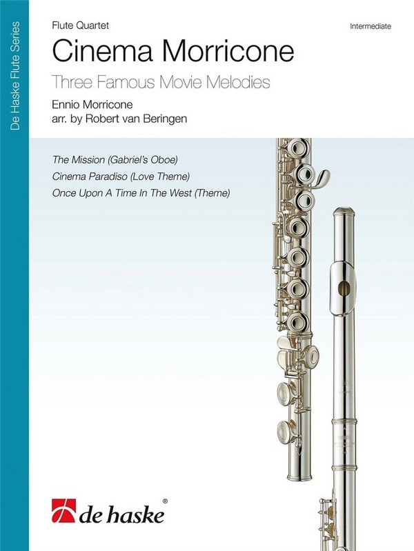 Cinema Morricone:  für 4 Flöten (Ensemble)  Partitur und Stimmen