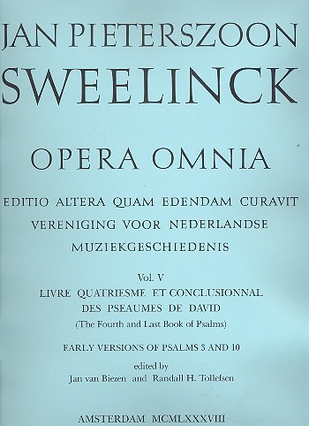 Opera omnia volume 5  livre quatriesme et conclusionnal  des pseaumes de david