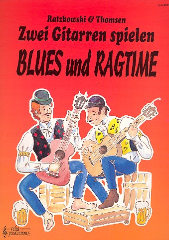 Zwei Gitarren spielen Blues und Ragtime  für 2 Gitarren  Spielpartitur