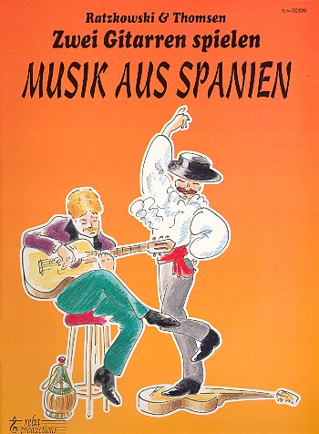 2 Gitarren spielen Musik aus Spanien  für 2 Gitarren  Spielpartitur