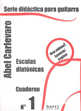Cuaderno 1 - Escalas diatonicas vol.1  para guitara (sp/en)  