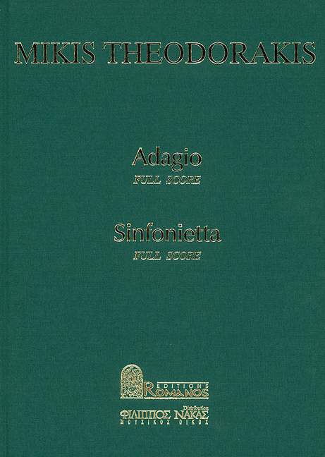 Adagio  and  Sinfonietta for  solo flute and string orchestra  full score (gr)