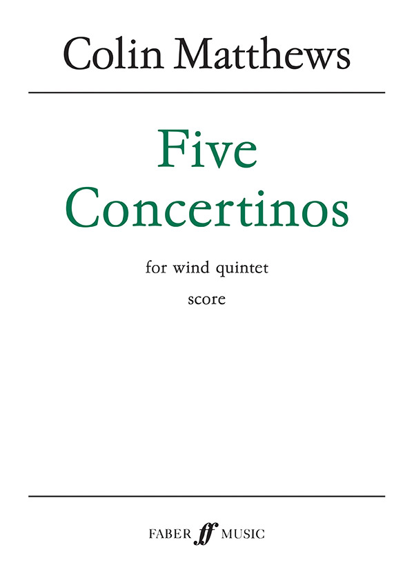 Five Concertinos. Wind quintet (score)    Wind ensemble
