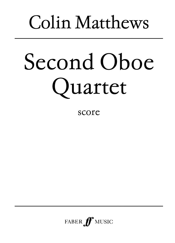 Oboe Quartet No.2 (score)    Mixed ensemble