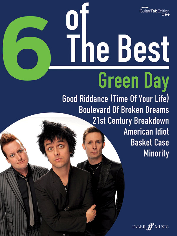 6 of the Best: Green Day  songbook piano/vocal/guitar  