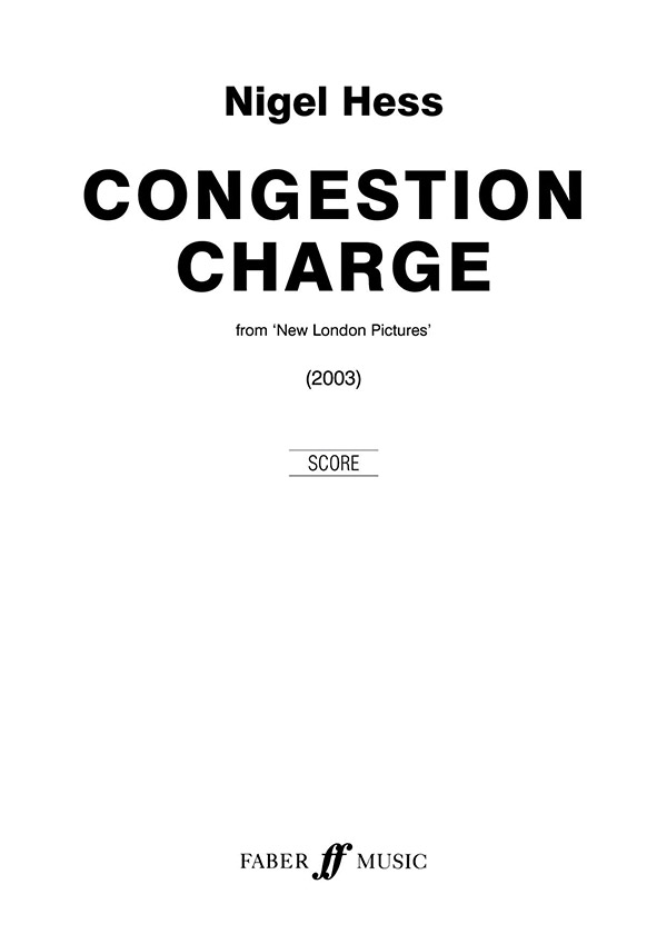 Congestion Charge for Wind Band,  score  New London Pictures  