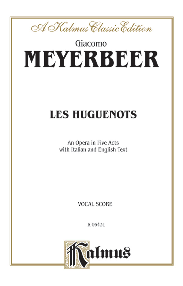 Les Huguenots vocal score (it/en)    
