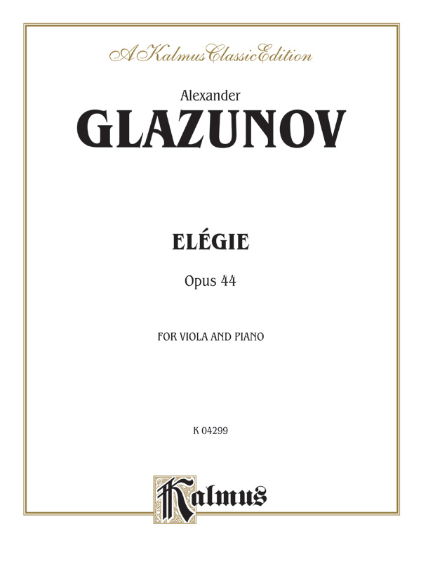 Elegie op.44 für Viola und Klavier    