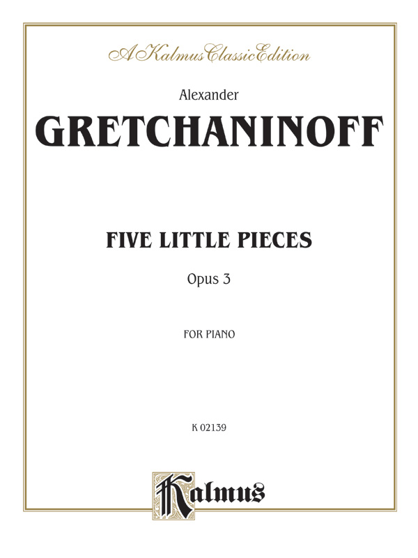 5 little Pieces op.3  for piano  