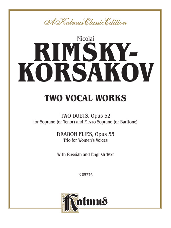 2 Vocal Works  for 2-3 women's voices and piano  score (kyr(en)