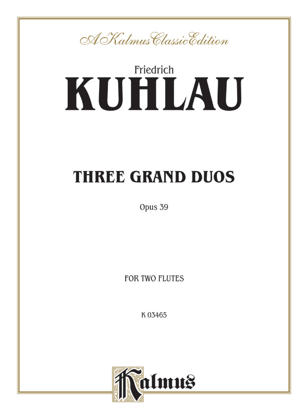 3 Grand Duos op.39  for 2 flutes  parts