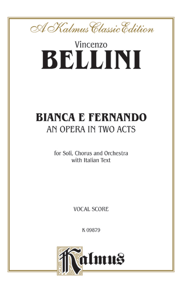 Bianca e Fernando    vocal score (it)