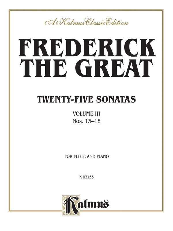 25 Sonatas vol.3 (nos13-18)  for flute and piano  