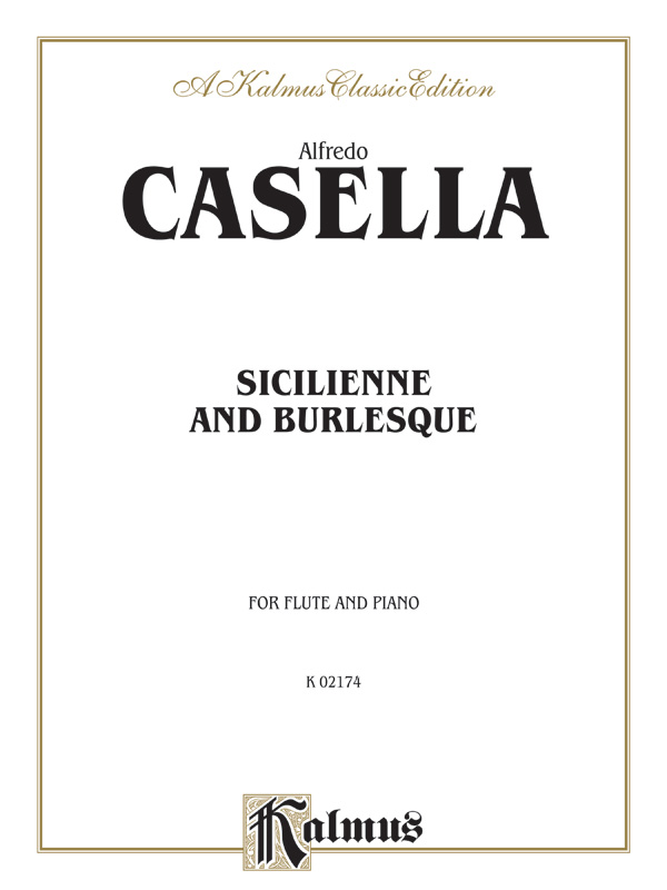 Sicilienne and Burlesque  for flute and piano  