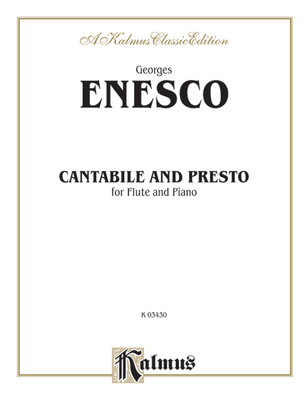 Cantabile and Presto  for flute and piano  