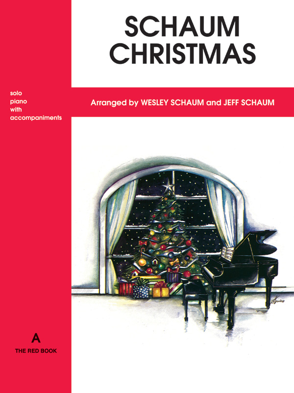 Schaum Christmas a the Red Book  for solo piano with accompaniments  