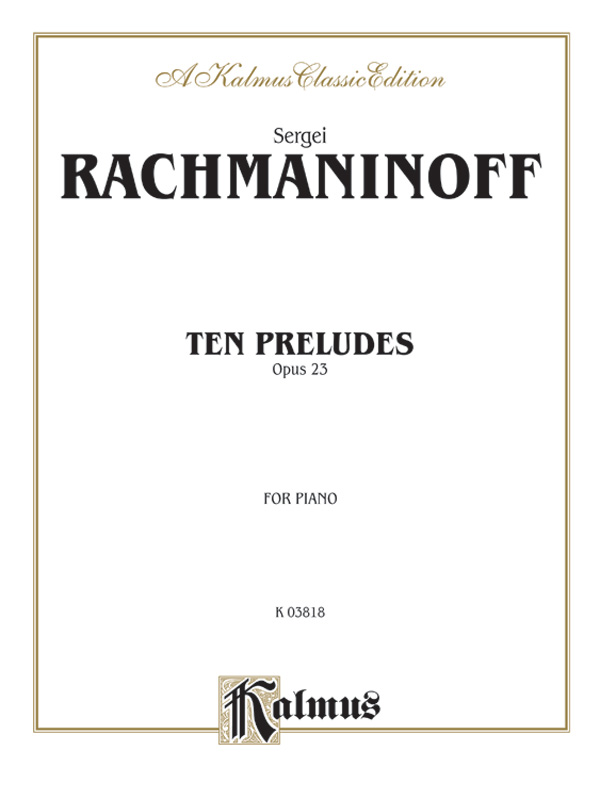 10 Preludes op.23  for piano  