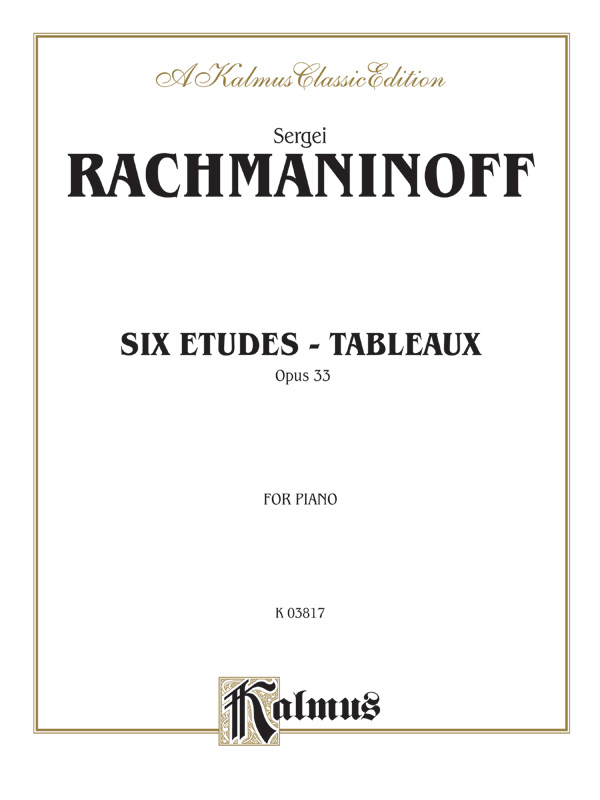 6 Etudes - Tableaux op.33  for piano  