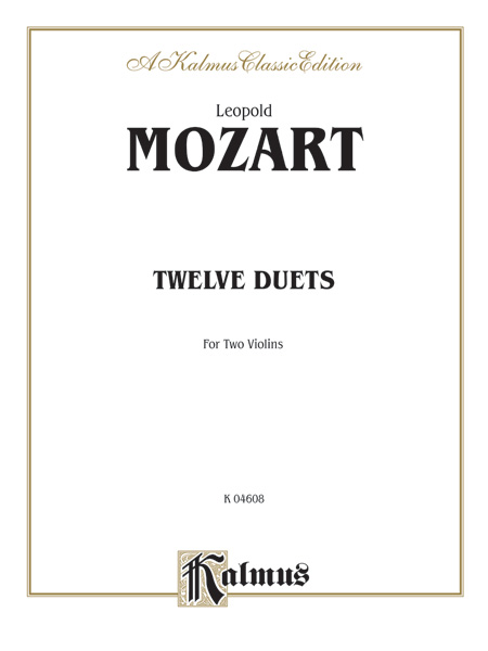 12 Duets  for 2 violins  score