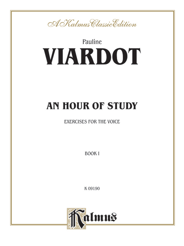 An Hour of Study vol.1  for voice and piano  