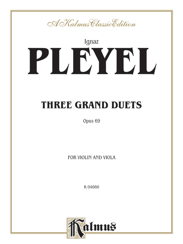 3 Grand Duets op.69  for violin and viola  